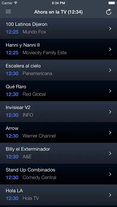 Capturas de pantalla de La Tele Perú PE