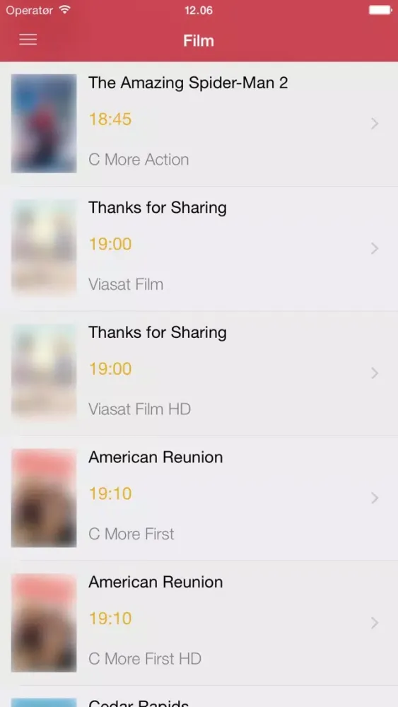 Ảnh chụp màn hình của Gratis Dansk fjernsyn Guide DK