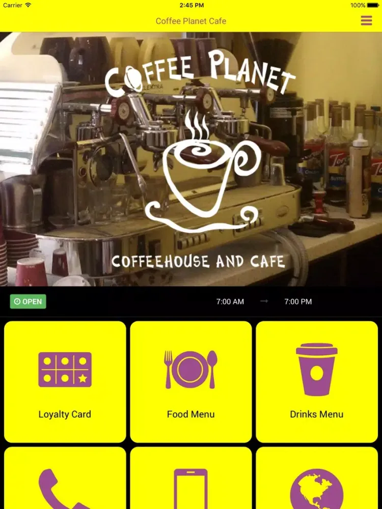 Captures d'écran de Coffee Planet Cafe iPad 