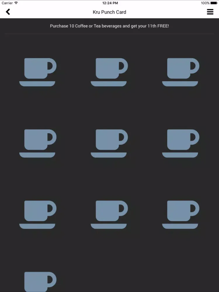 Captures d'écran de Kru Coffee iPad 