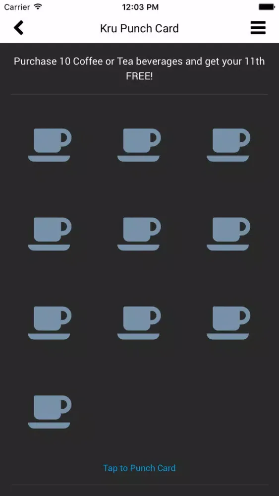 Captures d'écran de Kru Coffee