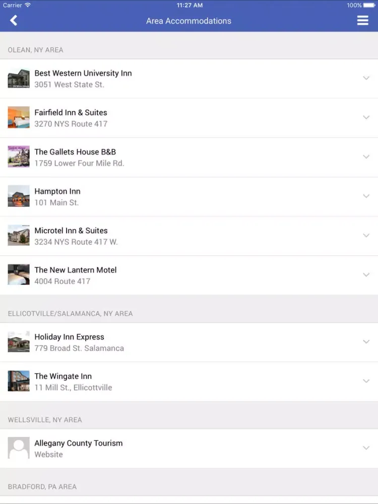 Capturas de pantalla de Greater Olean Area Chamber of Commerce iPad 