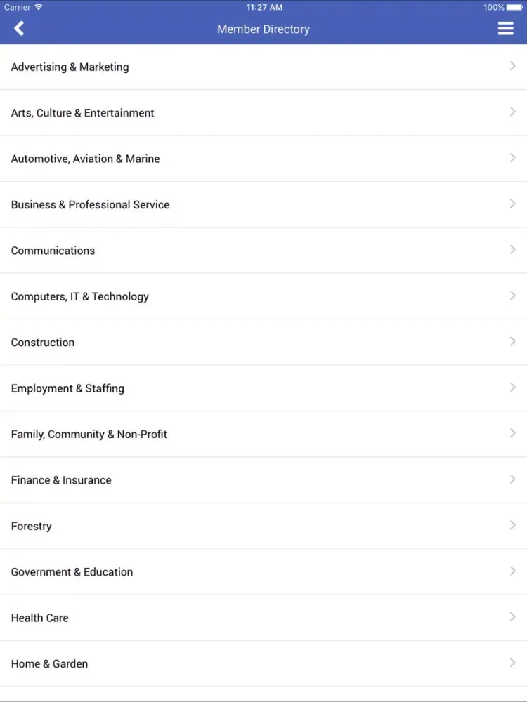 Capturas de pantalla de Greater Olean Area Chamber of Commerce iPad 