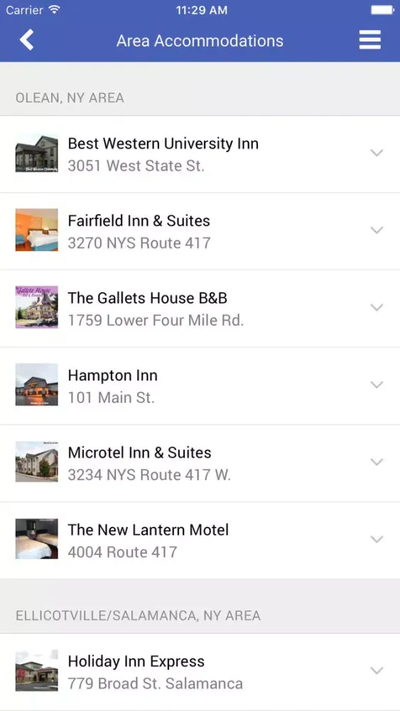 Capturas de pantalla de Greater Olean Area Chamber of Commerce
