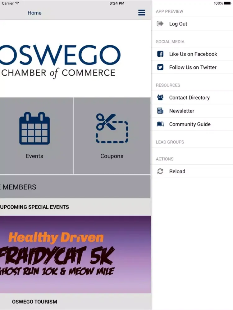 Скриншоты Oswego Chamber of Commerce iPad 
