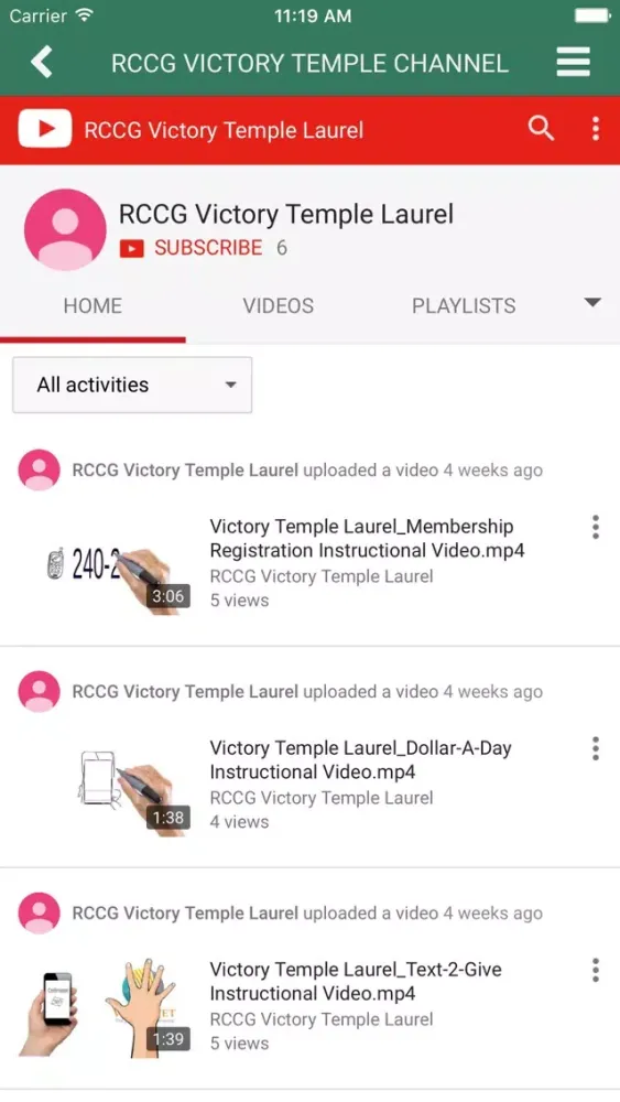 RCCG Victory Temple Laurel Screenshots