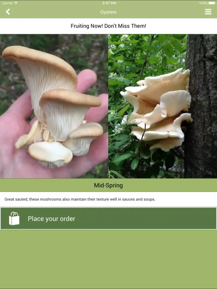 Captures d'écran de My Forager iPad 