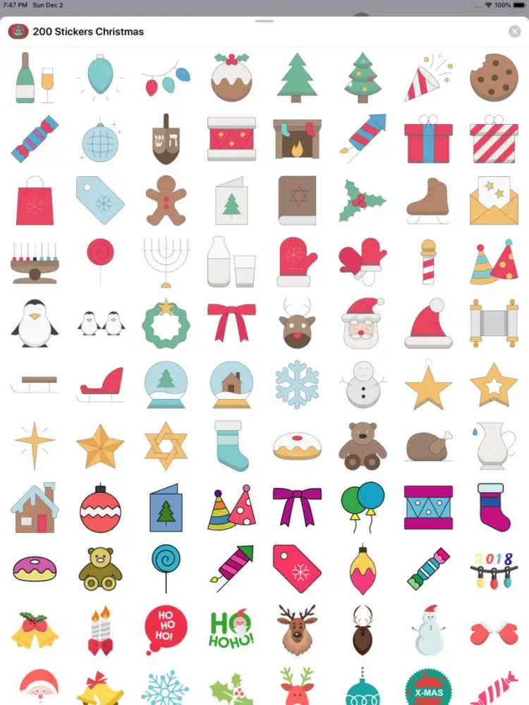 Zrzuty ekranu 200+ Christmas Stickers iPad 
