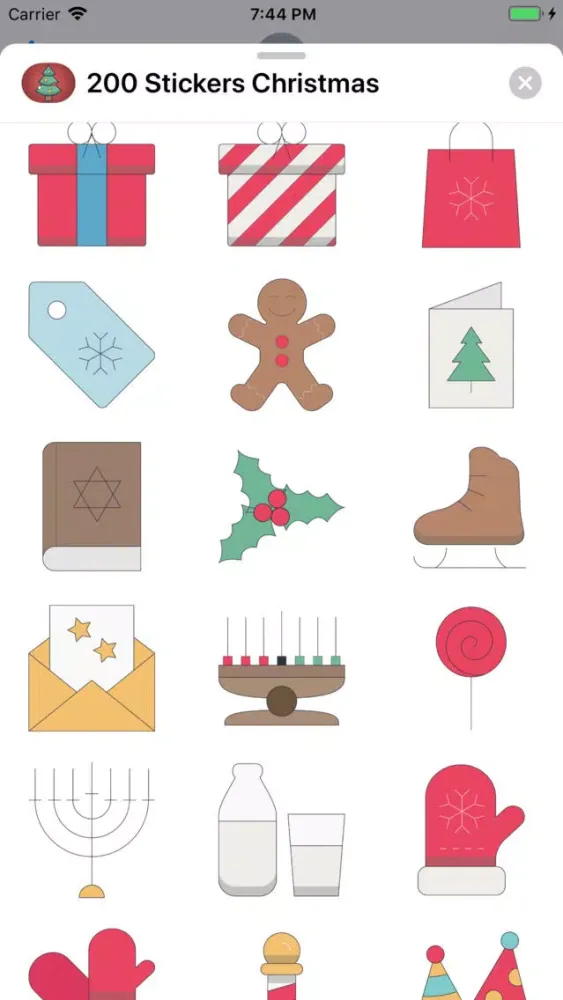 Zrzuty ekranu 200+ Christmas Stickers