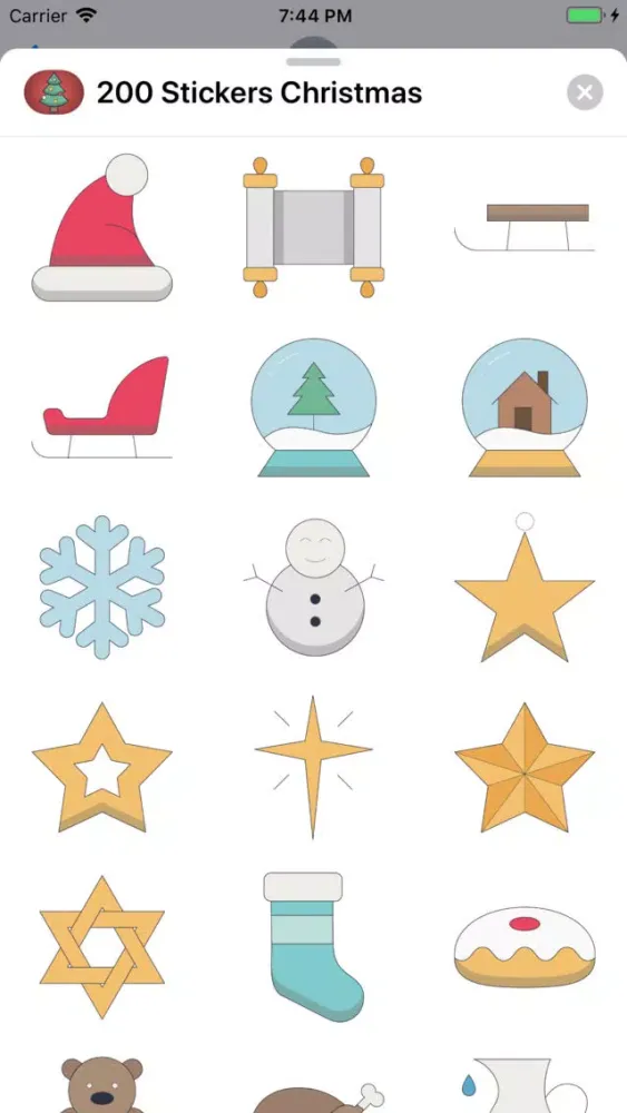 Zrzuty ekranu 200+ Christmas Stickers