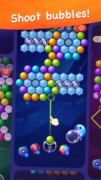 Space Whale Bubble Shooter Screenshots