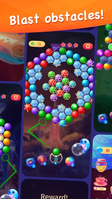 Space Whale Bubble Shooter Screenshots