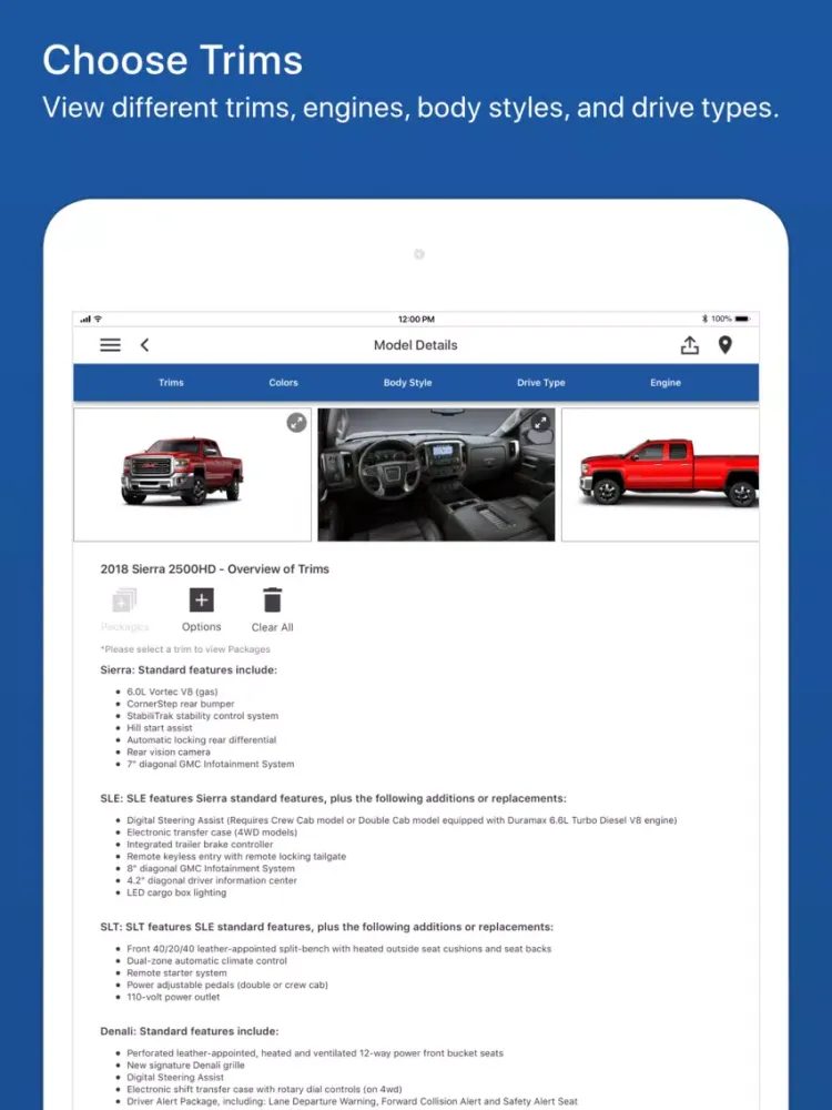 GM - Dealer SalesAssistant iPad  Screenshots