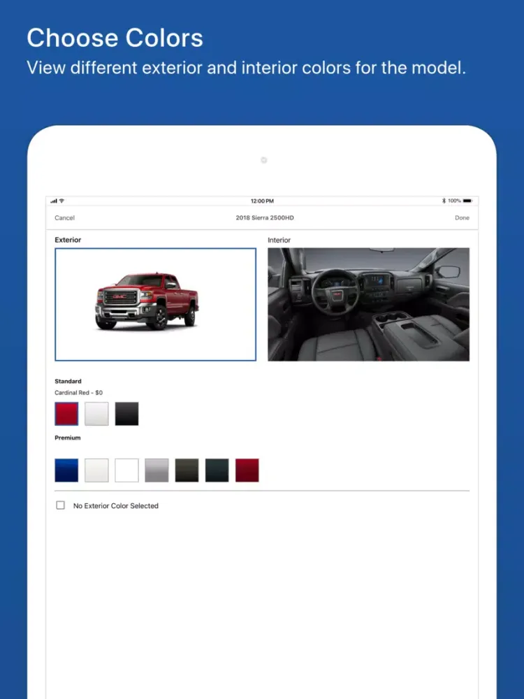 GM - Dealer SalesAssistant iPad  Screenshots