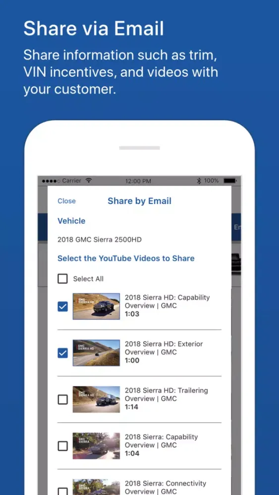 GM - Dealer SalesAssistant Screenshots