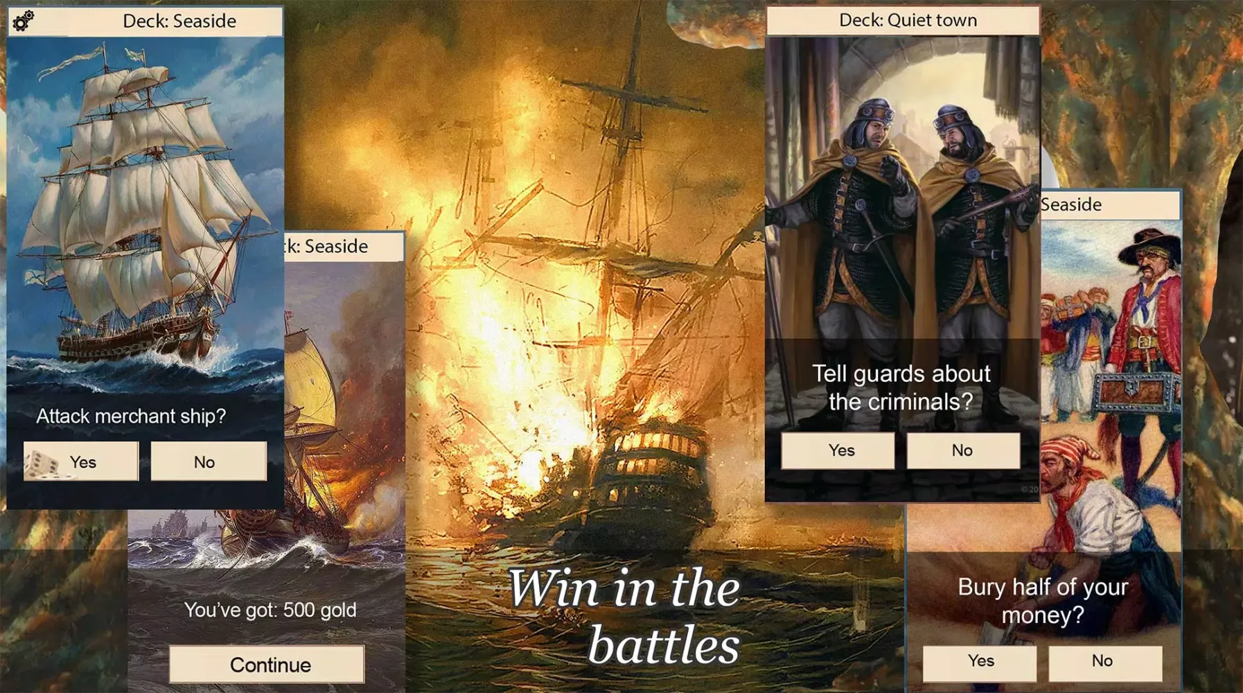 Tangkapan layar Captain's Choice