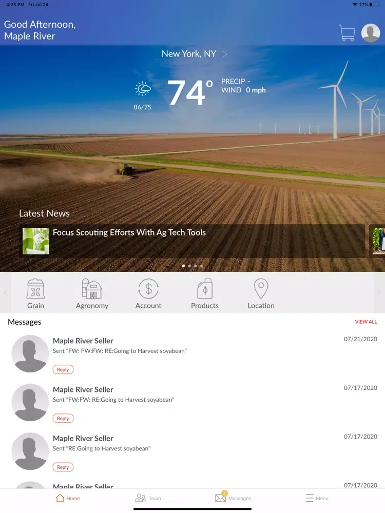 Captures d'écran de Maple River Grain and Agronomy iPad 