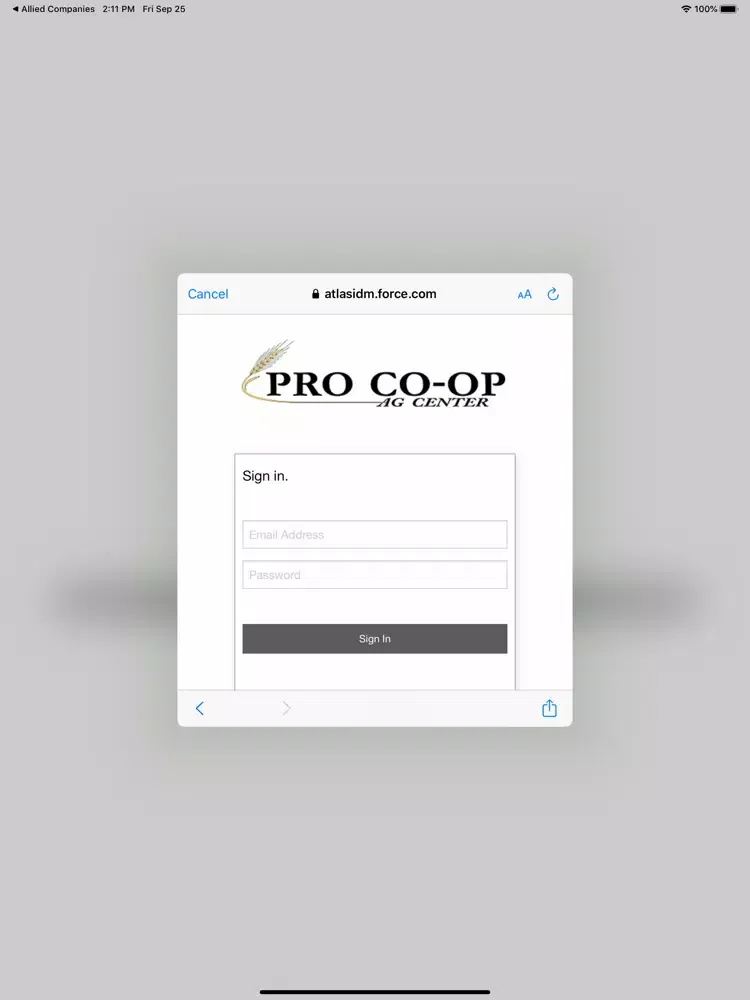 Zrzuty ekranu PRO Co-op Ag Center MT iPad 