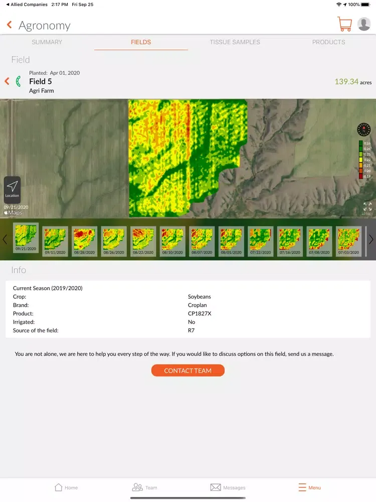 Zrzuty ekranu PRO Co-op Ag Center MT iPad 