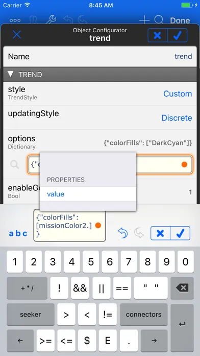HMI Editor Screenshots