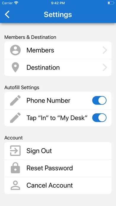 Screenshot di In/Out Board