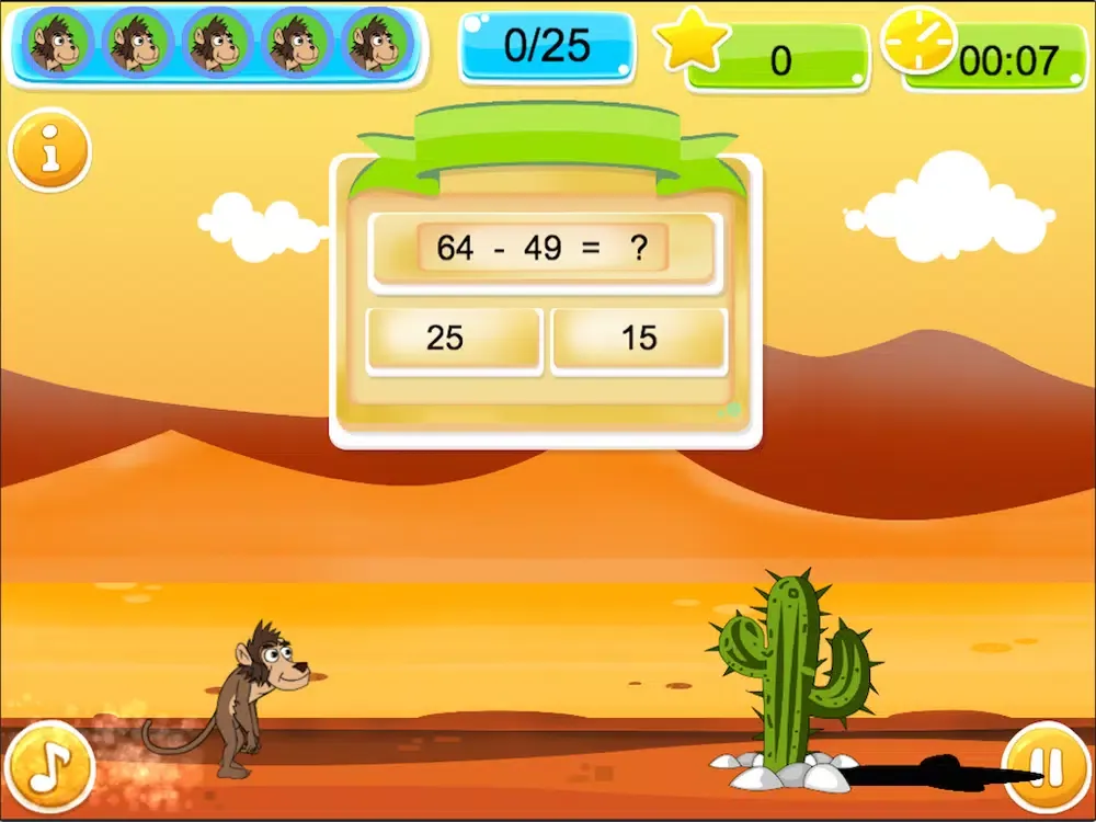 Capturas de tela do MathWay Edu iPad