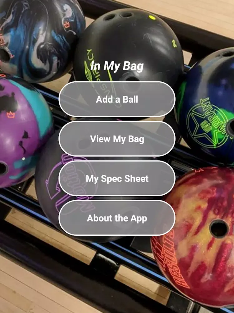 In My Bag Virtual Bowling Bag iPad  Screenshots
