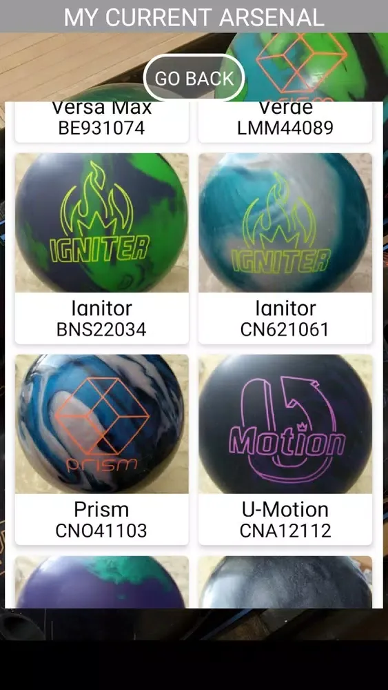 In My Bag Virtual Bowling Bag Screenshots