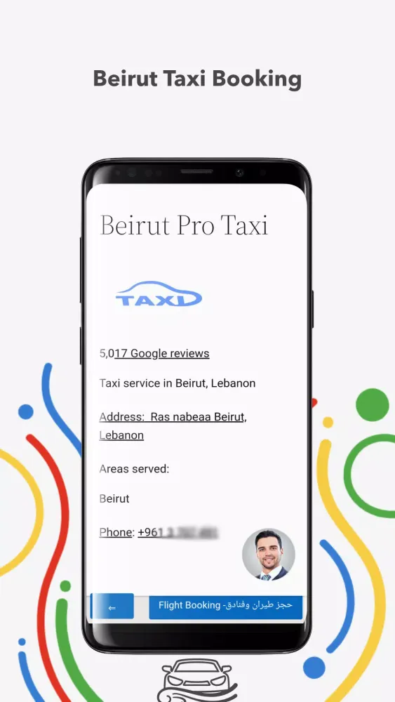 Captures d'écran de Beirut Taxi Booking