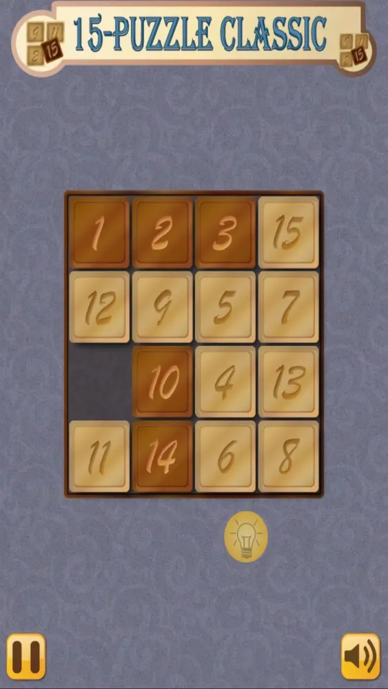 Capturas de tela do 15-Puzzle Classic