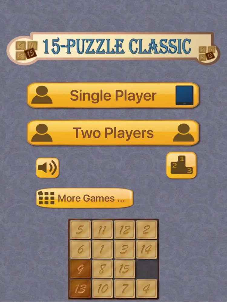 Capturas de tela do 15-Puzzle Classic