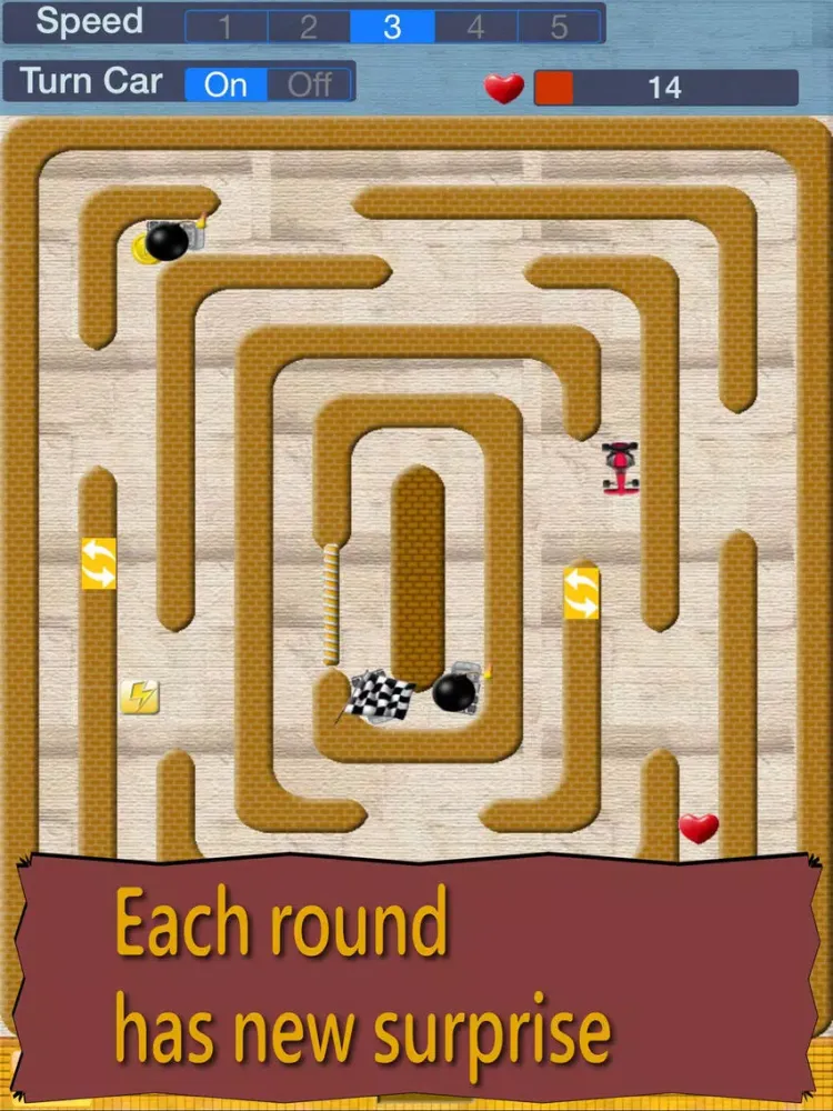 ภาพหน้าจอของ Crazy Maze Racing iPad 