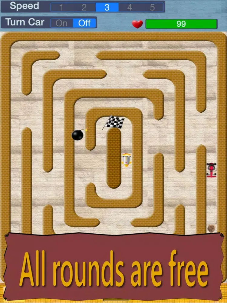 ภาพหน้าจอของ Crazy Maze Racing iPad 