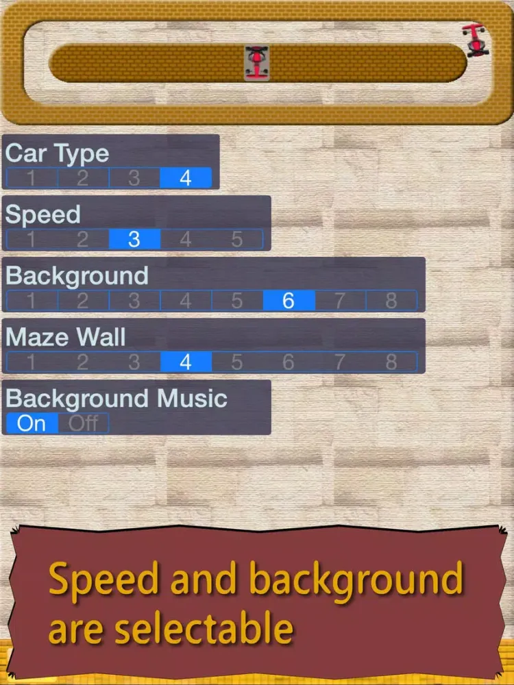 ภาพหน้าจอของ Crazy Maze Racing iPad 