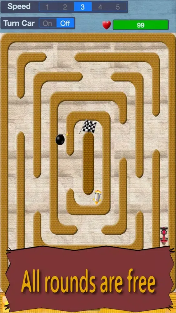 ภาพหน้าจอของ Crazy Maze Racing