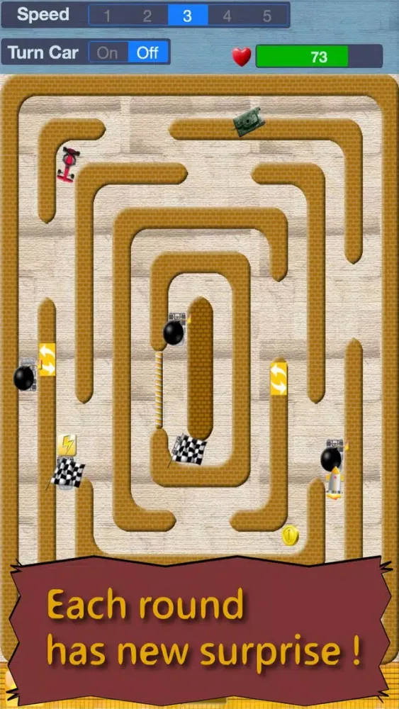 ภาพหน้าจอของ Crazy Maze Racing