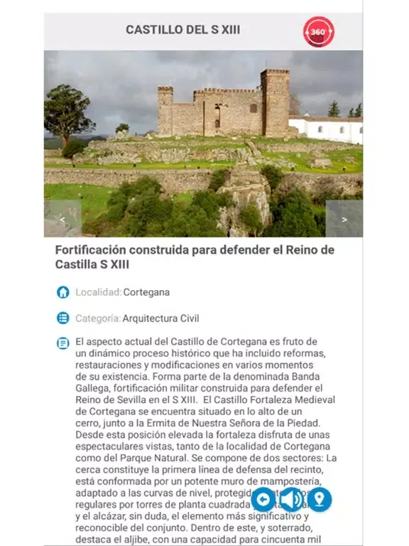 Screenshot di Audioguía de Cortegana iPad 