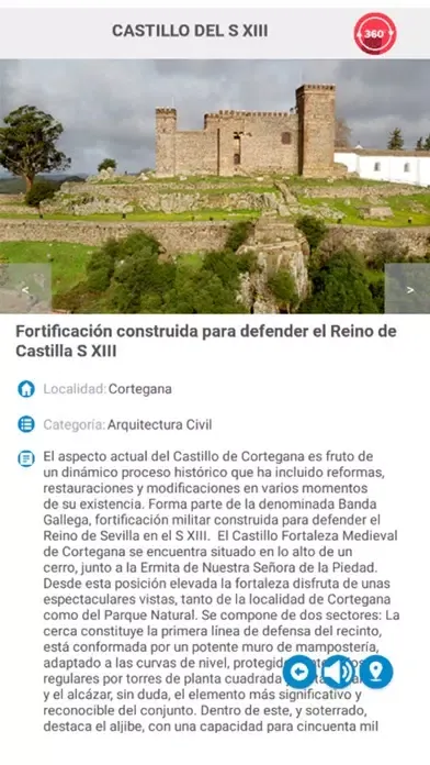 Screenshot di Audioguía de Cortegana