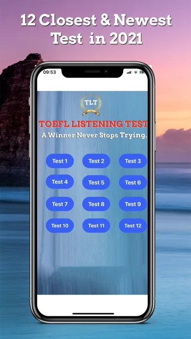 Tangkapan skrin EZ Test - TOEFL® Listening PRO