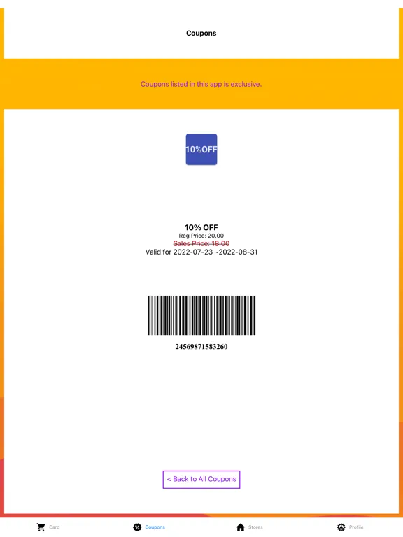 Capturas de pantalla de Supreme Beauty Supply Loyalty iPad 