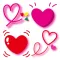 Hearts 2 Stickers