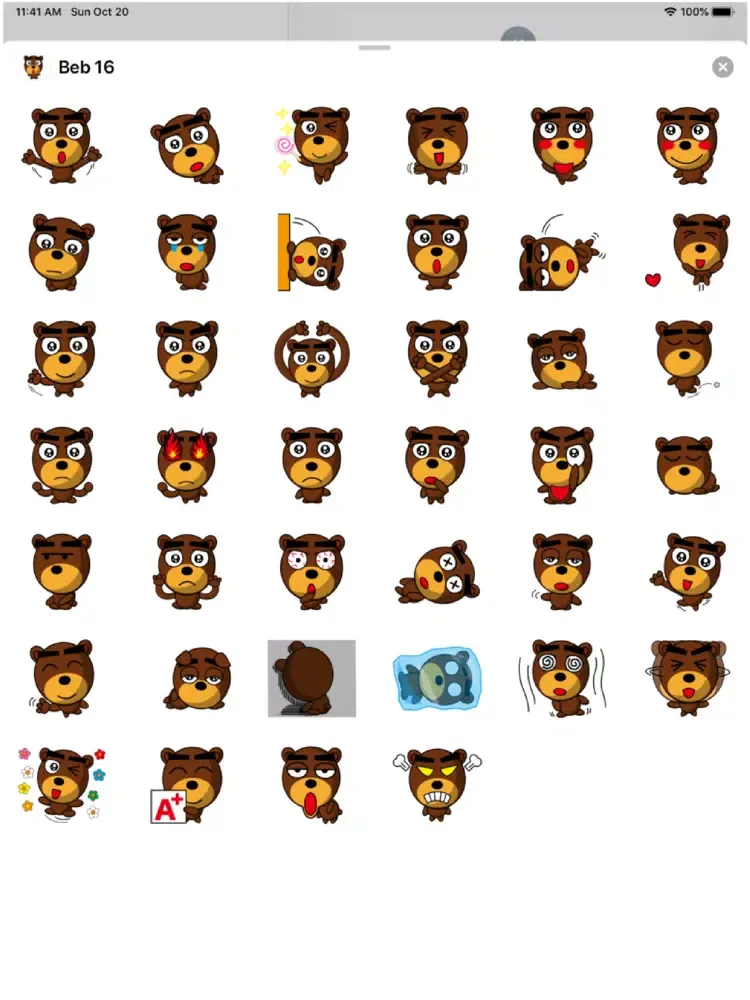 Beb 16 Stickers iPad  Screenshots