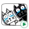 Kaku Neko Animation 2 Stickers