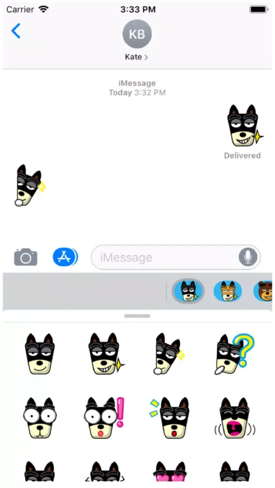 TF-Dog Small 2 Sticker应用截图