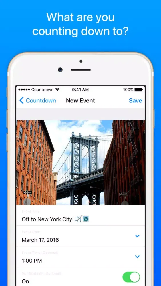 Countdown - Count down to events that matter to you 스크린샷