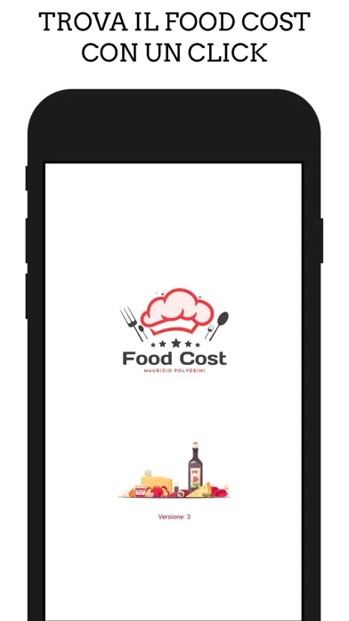 Tangkapan skrin Food Cost Italia