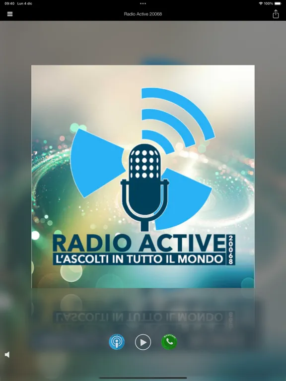 Tangkapan skrin Radio Active 20068 iPad 