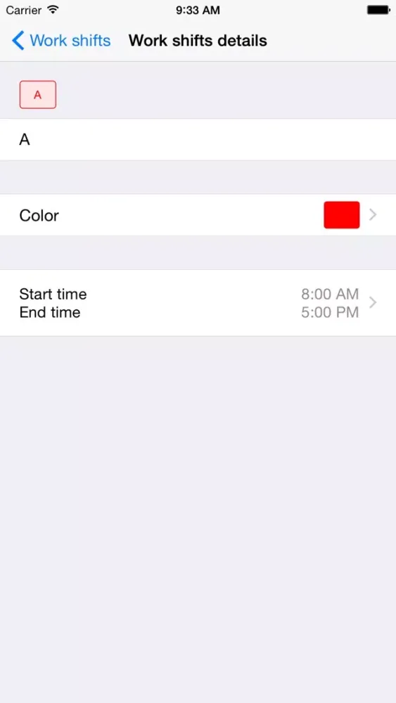 Work Shifts Calendar Lite Ekran Görüntüleri