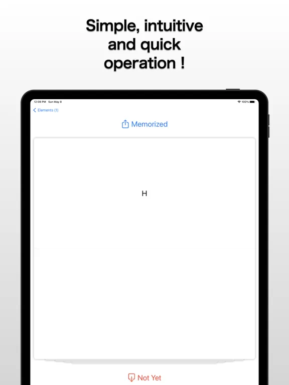 Ảnh chụp màn hình của Chemical Formula Mnemonic Card iPad