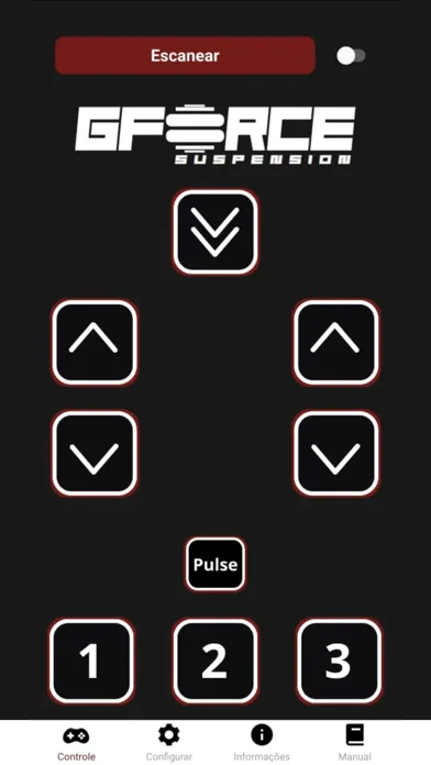 ภาพหน้าจอของ GFORCE Suspension Memory